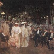 Jean Beraud Garden of Paris oil painting artist